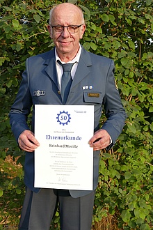 Reinhard Moriße engagiert sich seit 50 Jahren beim THW Ortsverband Oelde